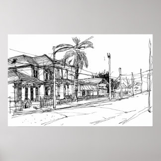 Póster Calle de la Revista, Nueva Orleans