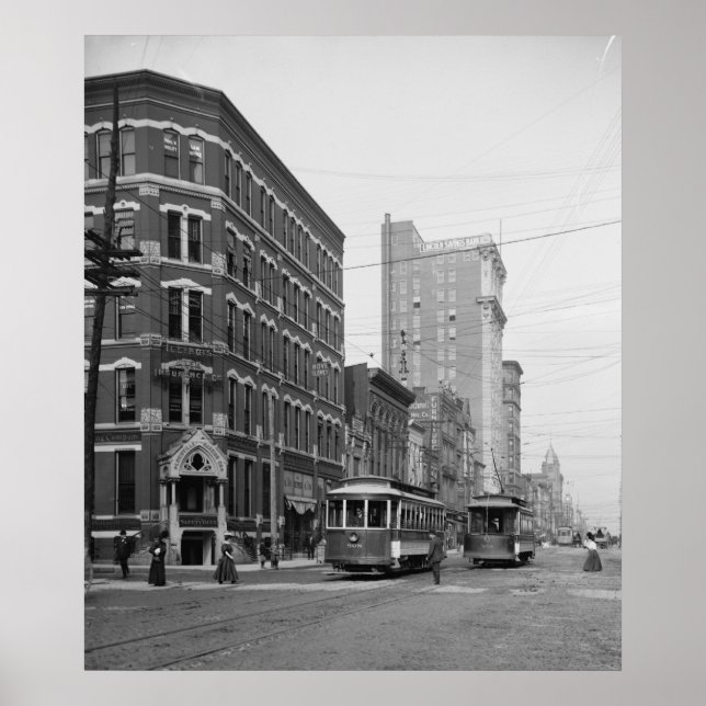 Póster Calle de mercado (Frente)