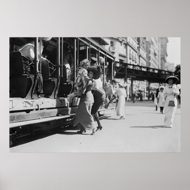 Póster Calle de Nueva York, 1913 (Frente)