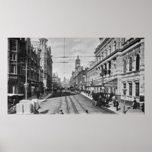 Póster Calle de Oxford, Manchester, c.1910