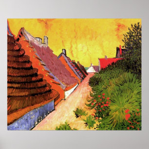 Póster Calle de Saintes-Maries por Vincent van Gogh
