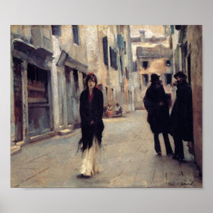 Póster Calle de Venecia (Mujer Elegante) (Sargento cantan