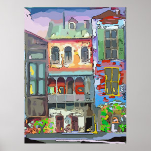 Póster Calle del Barrio Francés