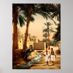 Póster Calle del casco antiguo de Biskra, Argelia