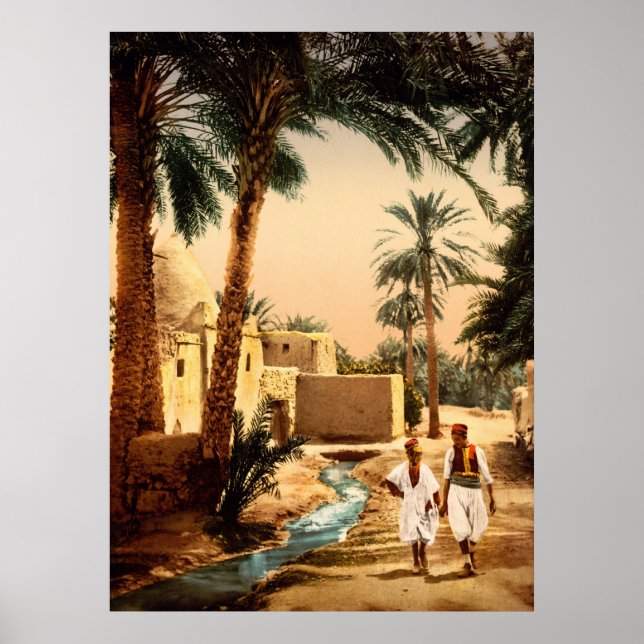 Póster Calle del casco antiguo de Biskra, Argelia (Frente)