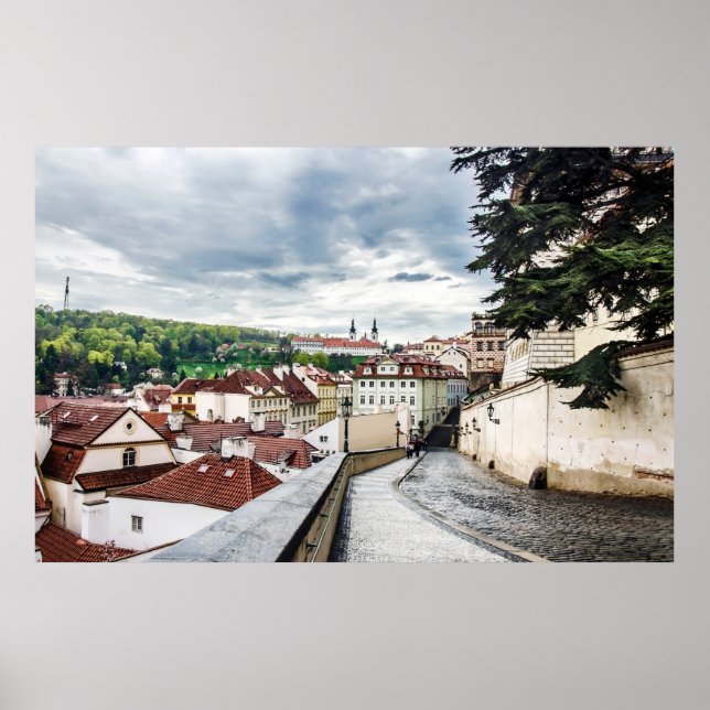 Póster Calle del centro de Praga (Frente)
