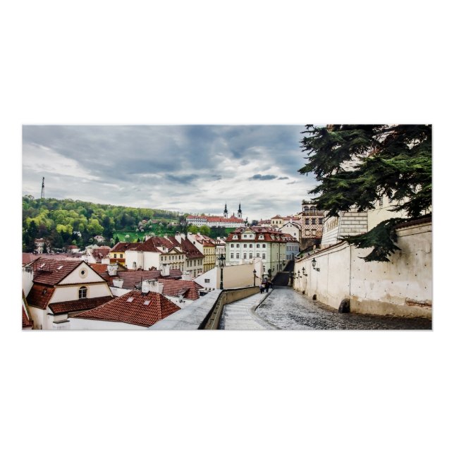 Póster Calle del centro de Praga (Anverso)
