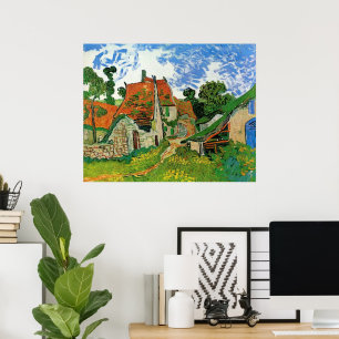 Póster Calle del pueblo por Vincent van Gogh