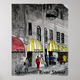 Póster Calle del río Savannah 4