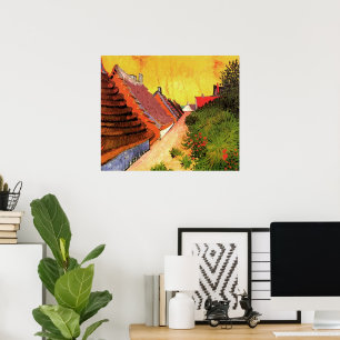 Póster Calle en Saintes Maries por Vincent van Gogh