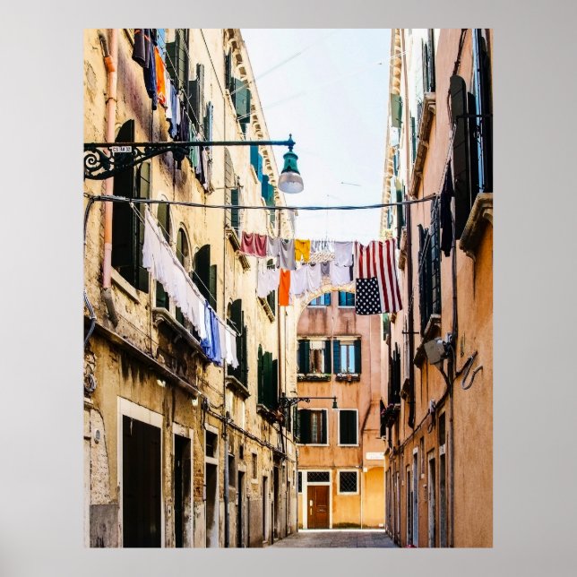 Póster Calle estrecha de Venecia (Frente)