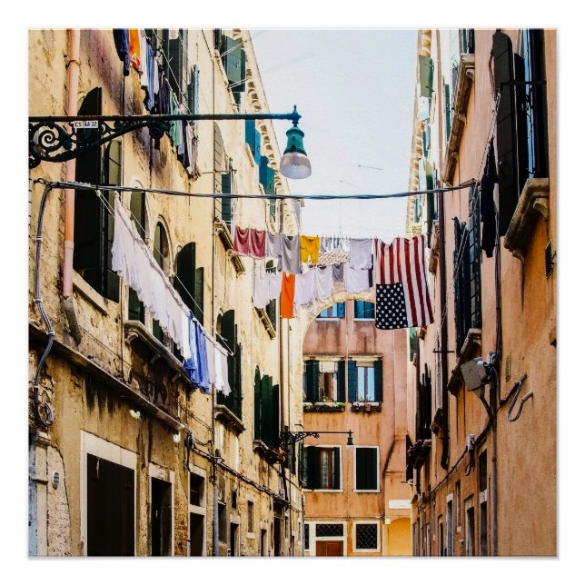 Póster Calle estrecha de Venecia (Anverso)