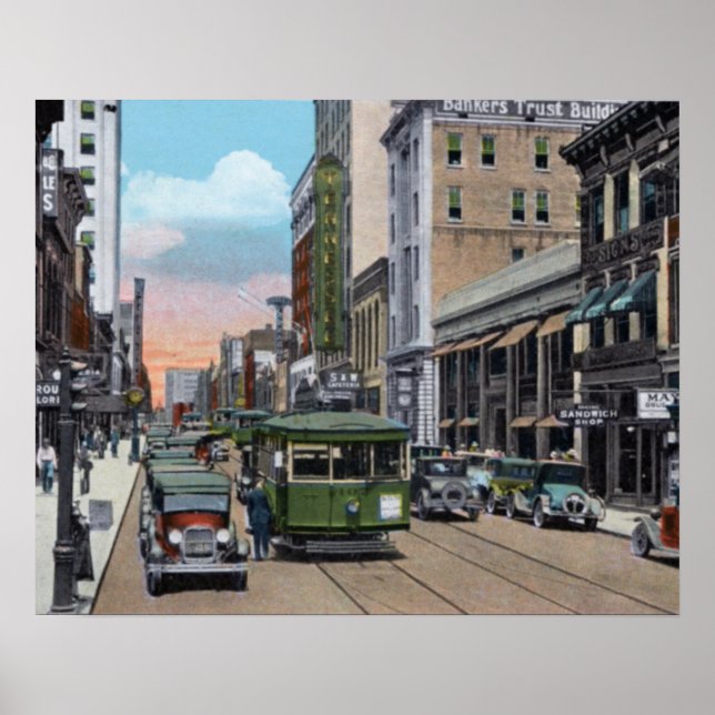 Póster Calle Knoxville Tennessee Gay (Frente)