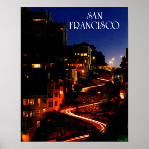 Póster Calle Lombard San Francisco