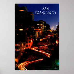 Póster Calle Lombard San Francisco