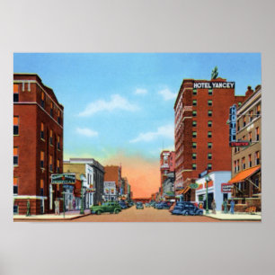 Póster Calle magnífica de la langosta de Nebraska de la