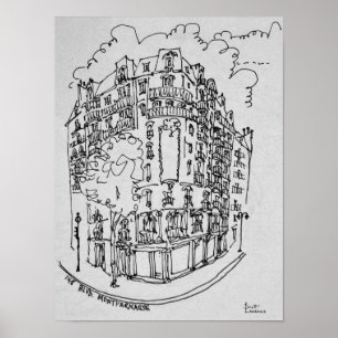 Póster Calle Montparnasse Boulevard   París, Francia