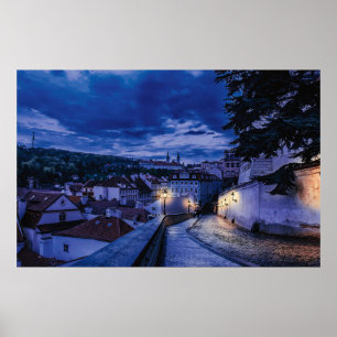 Póster Calle nocturna de Praga