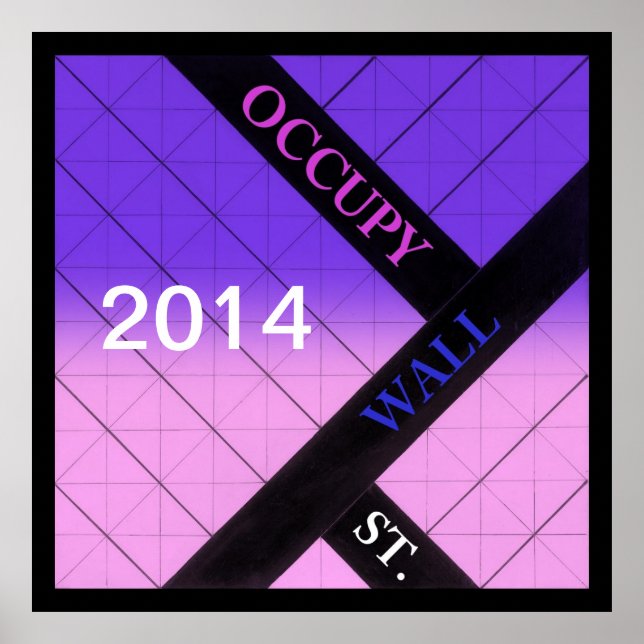 Póster calle occupy wall 2014 (Frente)