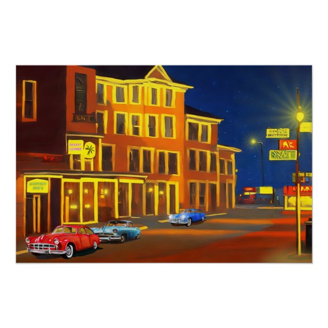 Póster Calle principal (Anverso)