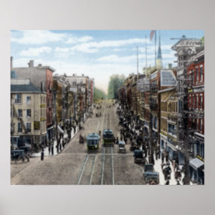 Póster Calle principal de Bangor Maine