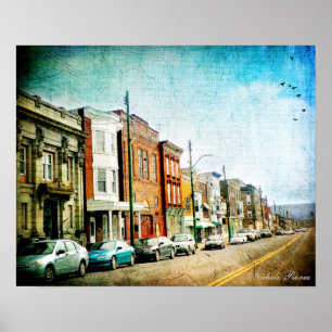 Póster Calle principal los E.E.U.U.