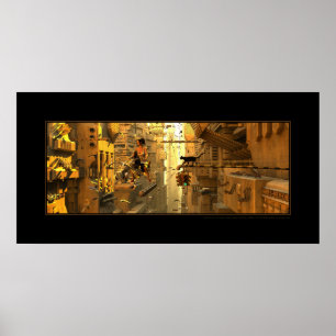 Póster Calle principal (oeste)