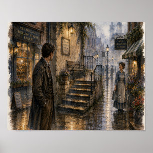 Póster Calle que cambió de la noche a la mañana: Lámina —