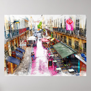 Póster Calle Real Portugal-Lisboa