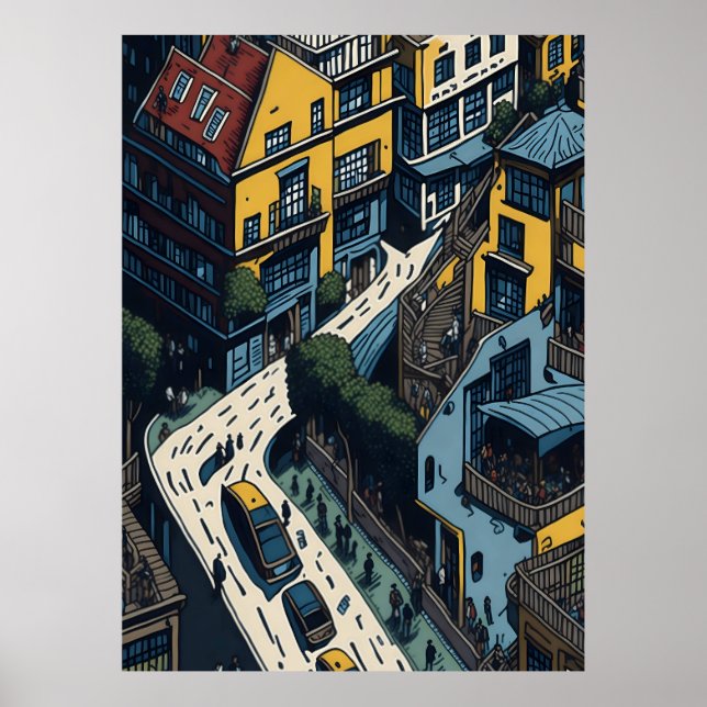 Póster Calle San Francisco (Frente)