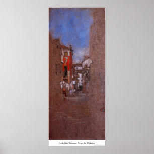 Póster Calle San Trovaso, venico de Whistler
