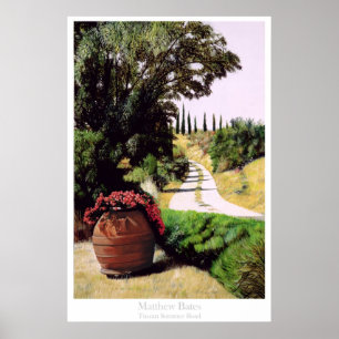 Póster Calle Toscana de Verano