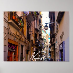 Póster callejón de Nápoles (Nápoles)