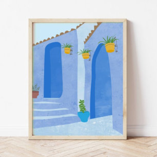 Póster Calles azules