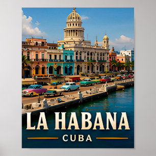Póster Calles Coloniales de La Habana y Alma Caribeña