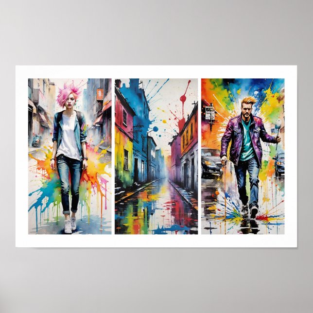 Póster Calles De Color (Frente)