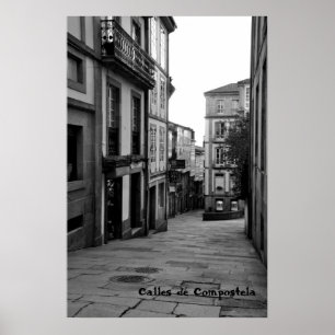 Póster Calles de Compostela