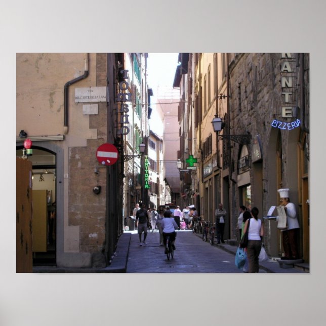 Póster Calles de Florencia (Frente)