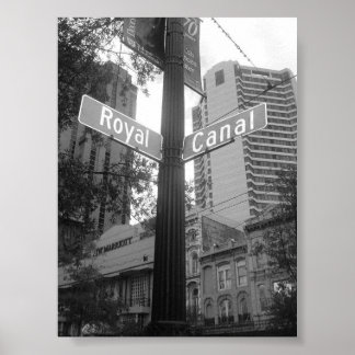 Póster Calles de Nueva Orleans