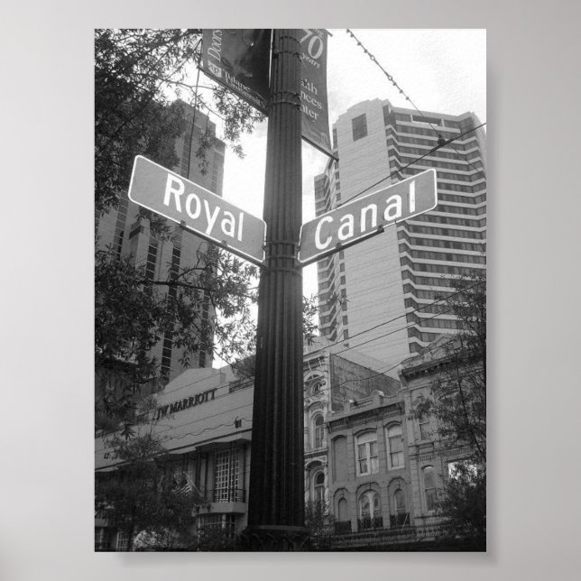 Póster Calles de Nueva Orleans (Frente)