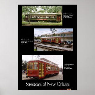 Póster Calles de Nueva Orleans 1