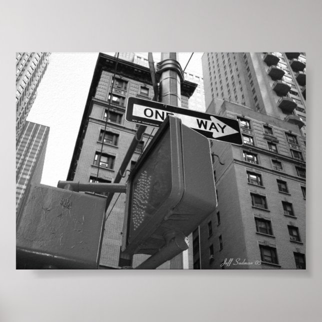 Póster Calles de Nueva York (Frente)