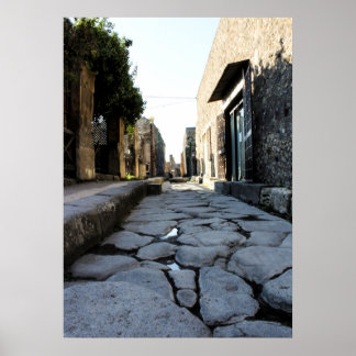 Póster Calles de Pompeya