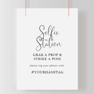 Póster Calligrafía Amor guión brillante Rótulo de estació
