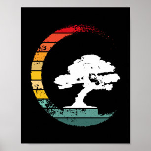 Póster Calligrafía de Zen de Vintage de Enso Circle de Bo