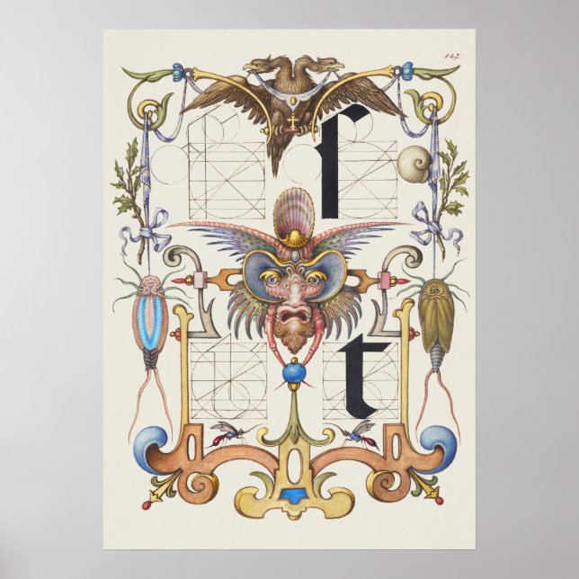 Póster Calligrafía vintage (Frente)