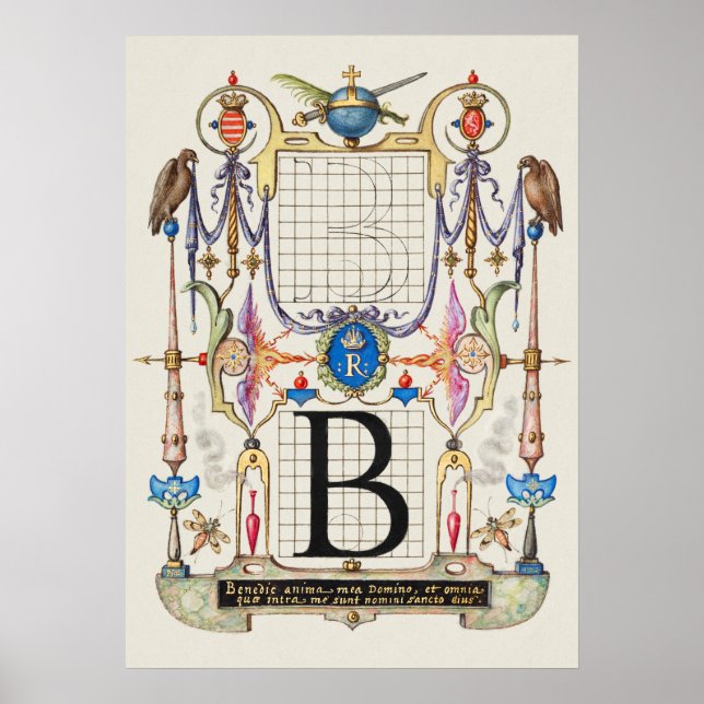 Póster Calligrafía vintage (Frente)