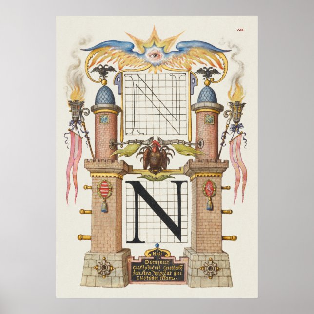 Póster Calligrafía vintage (Frente)