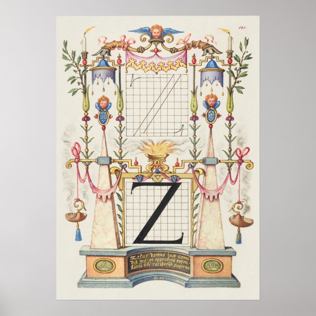 Póster Calligrafía vintage (Frente)