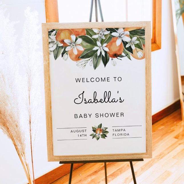 Póster Calliope - Naranja Blossom Cutie Tropic Baby Showe (Subido por el creador)